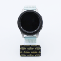 Bandmeister® Armband Flausch Klettverschluss teal tint für Federsteg Uhr 20mm