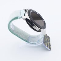 Bandmeister® Armband Flausch Klettverschluss teal tint für Federsteg Uhr 22mm