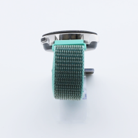 Bandmeister® Armband Flausch Klettverschluss spearmint für Federsteg Uhr 20mm
