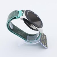Bandmeister® Armband Flausch Klettverschluss spearmint für Federsteg Uhr 22mm