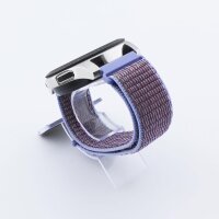 Bandmeister® Armband Flausch Klettverschluss lilac für Federsteg Uhr 20mm