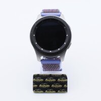 Bandmeister® Armband Flausch Klettverschluss lilac für Federsteg Uhr 22mm