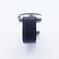 Bandmeister® Armband Flausch Klettverschluss hyper grape für Federsteg Uhr 22mm