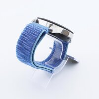 Bandmeister® Armband Flausch Klettverschluss corulcar für Federsteg Uhr 22mm