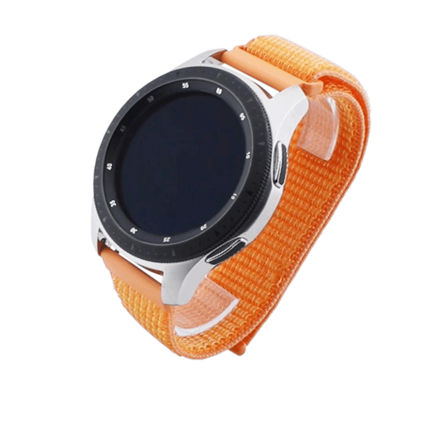 Bandmeister® Armband Flausch Klettverschluss papaya für Federsteg Uhr 20mm