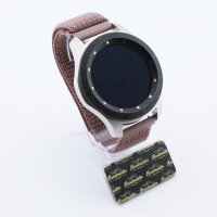Bandmeister® Armband Flausch Klettverschluss smokey mauve für Federsteg Uhr 20mm