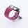 Bandmeister® Armband Flausch Klettverschluss dragon fruit für Federsteg Uhr 20mm