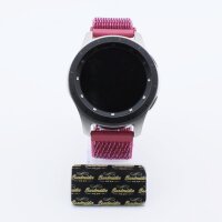 Bandmeister® Armband Flausch Klettverschluss dragon fruit für Federsteg Uhr 22mm