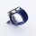 Bandmeister® Armband Flausch Klettverschluss midnight blue-black für Federsteg Uhr 20mm