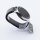 Bandmeister® Armband Flausch Klettverschluss iron ash für Federsteg Uhr 20mm