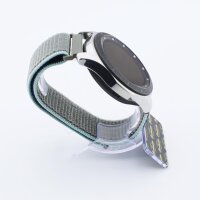 Bandmeister® Armband Flausch Klettverschluss khaki für Federsteg Uhr 20mm