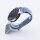 Bandmeister® Armband Flausch Klettverschluss ice blue für Federsteg Uhr 20mm