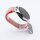 Bandmeister® Armband Flausch Klettverschluss neon pink für Federsteg Uhr 20mm