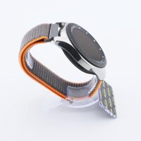 Bandmeister® Armband Flausch Klettverschluss bright orange für Federsteg Uhr 20mm
