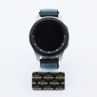 Bandmeister® Armband Flausch Klettverschluss dark indigo blue für Federsteg Uhr 20mm