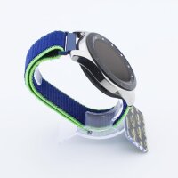 Bandmeister® Armband Flausch Klettverschluss neon lime für Federsteg Uhr 20mm