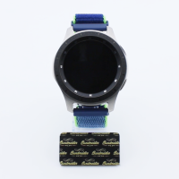 Bandmeister® Armband Flausch Klettverschluss neon lime für Federsteg Uhr 22mm