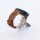 Bandmeister® Armband Echtleder Jasmin brown für Federsteg Uhr 20mm