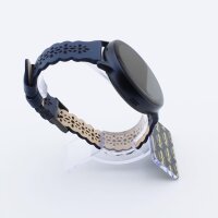 Bandmeister® Armband Echtleder Jasmin blue für Federsteg Uhr 20mm