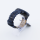 Bandmeister® Armband Echtleder Jasmin blue für Federsteg Uhr 20mm