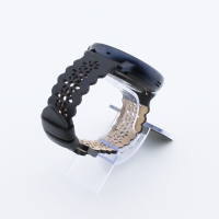 Bandmeister® Armband Echtleder Jasmin black für Federsteg Uhr 20mm