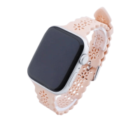 Bandmeister® Armband Silikon Jasmin pink für Apple Watch 38/40/41mm