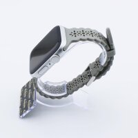 Bandmeister® Armband Silikon Jasmin stone für Apple Watch 42/44/45mm