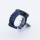 Bandmeister® Armband Silikon Jasmin deep blue für Federsteg Uhr 20mm