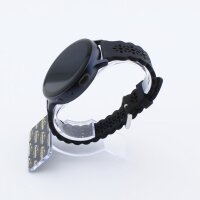 Bandmeister® Armband Silikon Jasmin black für Federsteg Uhr 20mm