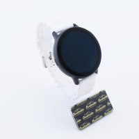 Bandmeister® Armband Silikon Jasmin white für Federsteg Uhr 20mm