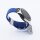 Bandmeister® Armband Flex Braided Loop blue für Federsteg Uhr 22mm