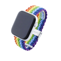 Bandmeister® Armband Flex Braided Loop rainbow...