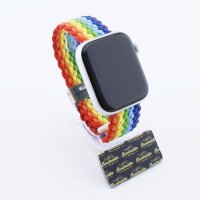 Bandmeister® Armband Flex Braided Loop rainbow für Apple Watch 38/40/41mm