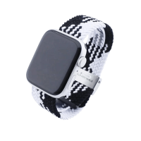 Bandmeister® Armband Flex Braided Loop z-black-white für Apple Watch 38/40/41mm