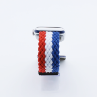 Bandmeister® Armband Flex Braided Loop red white blue für Apple Watch 38/40/41mm