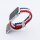 Bandmeister® Armband Flex Braided Loop red white blue für Apple Watch 42/44/45mm