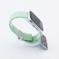 Bandmeister® Armband Flex Braided Loop light green für Apple Watch 38/40/41mm