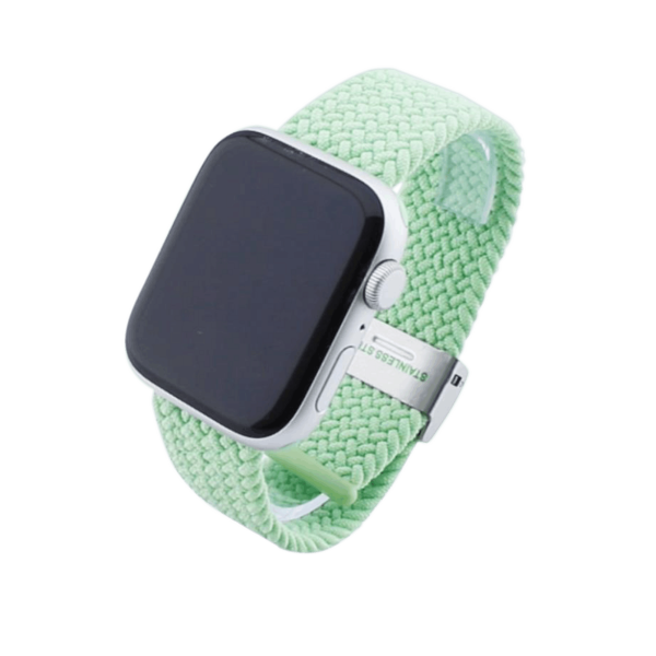 Bandmeister® Armband Flex Braided Loop light green für Apple Watch 42/44/45mm