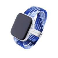 Bandmeister® Armband Flex Braided Loop blue with...
