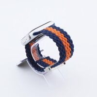 Bandmeister® Armband Flex Braided Loop blue-orange für Apple Watch 38/40/41mm