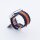Bandmeister® Armband Flex Braided Loop blue-orange für Apple Watch 42/44/45mm