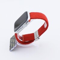 Bandmeister® Armband Flex Braided Loop red für Apple Watch 42/44/45mm