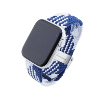 Bandmeister® Armband Flex Braided Loop z-blue-white für Apple Watch 42/44/45mm