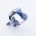 Bandmeister® Armband Flex Braided Loop z-blue-white für Apple Watch 42/44/45mm