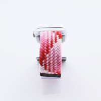 Bandmeister® Armband Flex Braided Loop pink with red für Apple Watch 42/44/45mm