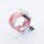 Bandmeister® Armband Flex Braided Loop z-pink-white für Apple Watch 42/44/45mm