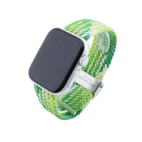 Bandmeister® Armband Flex Braided Loop green-white für Apple Watch 38/40/41mm