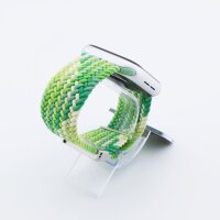Bandmeister® Armband Flex Braided Loop green-white für Apple Watch 38/40/41mm