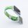 Bandmeister® Armband Flex Braided Loop green-white für Apple Watch 42/44/45mm