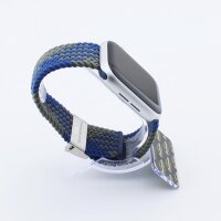 Bandmeister® Armband Flex Braided Loop z-blue-green für Apple Watch 42/44/45mm